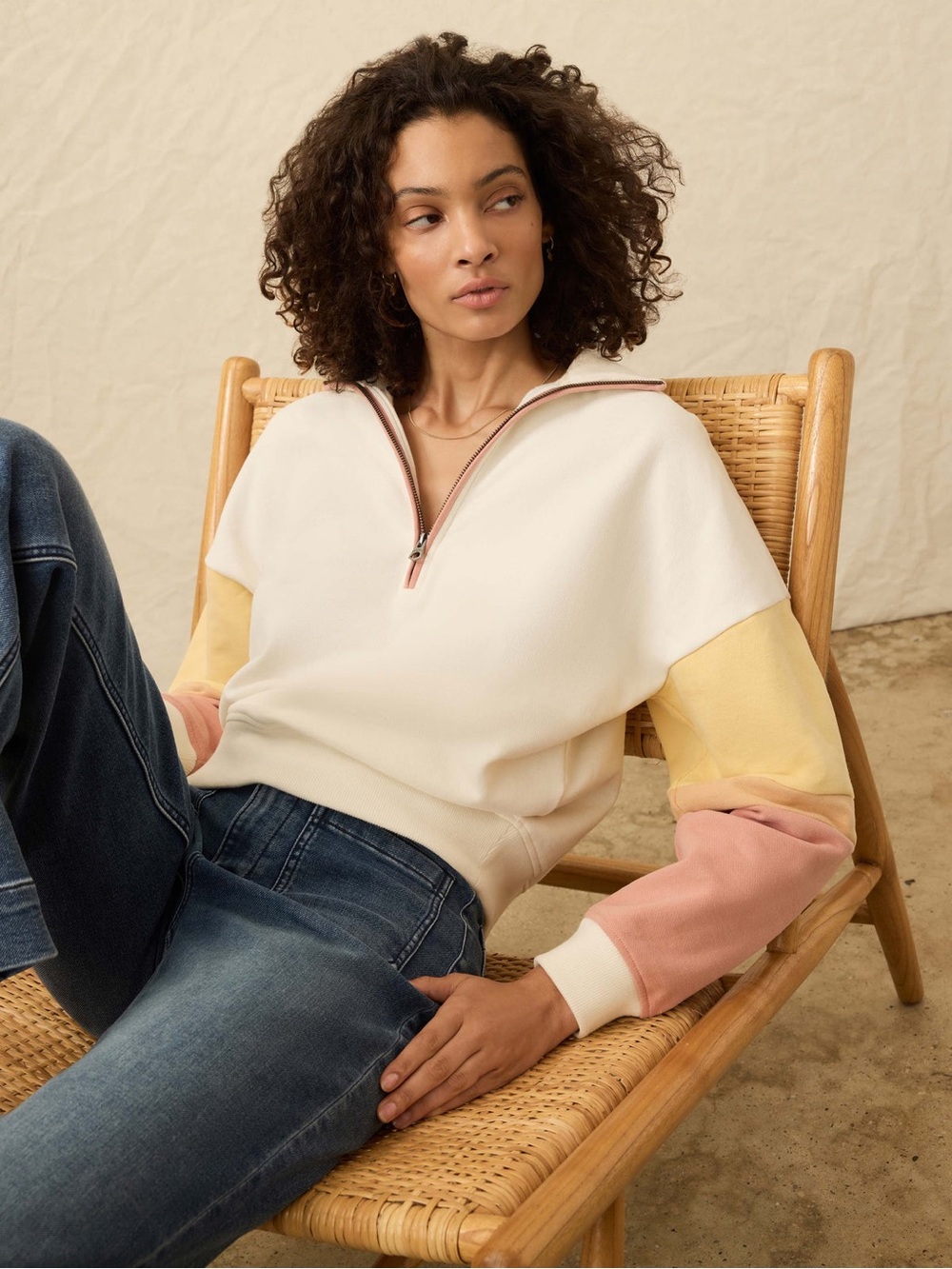 Faherty | High Standard Fleece Quarter Zip |‎ Sunset Dusk | NWT | Women’s Small